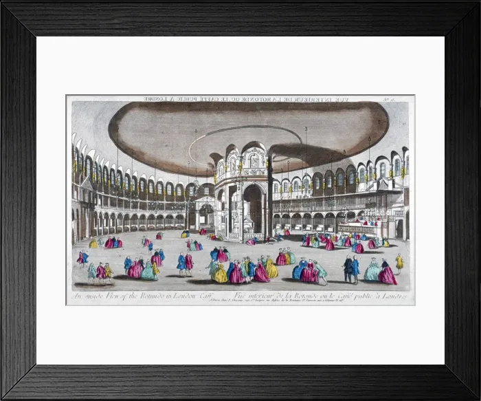 Framed Print : Interior view of the Rotunda in Ranelagh Gardens, Chelsea, London, c1760. Artist Framed Print : Interior view of the Rotunda in Ranelagh Gardens, Chelsea, London, c1760. Artist