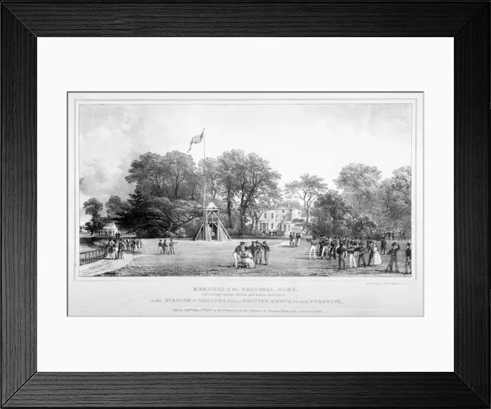 Framed Print : Members of the National Club, Chelsea, 1831. Artist Framed Print : Members of the National Club, Chelsea, 1831. Artist