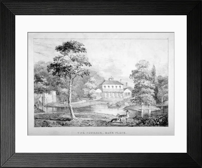 Framed Print : View of the pavilion, Hans Place, Chelsea, London Framed Print : View of the pavilion, Hans Place, Chelsea, London