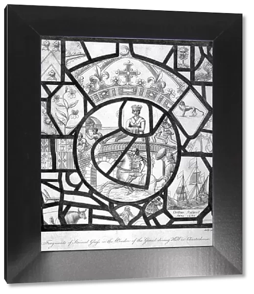 Window at Charterhouse, Finsbury, London, c1800. Artist: John Barlow