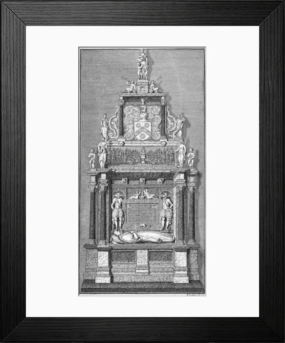 Framed Print : Memorial to Thomas Sutton in the chapel of Charterhouse, Finsbury, London Framed Print : Memorial to Thomas Sutton in the chapel of Charterhouse, Finsbury, London