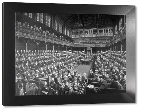 Chamber of the House of Commons, 1875. Artist