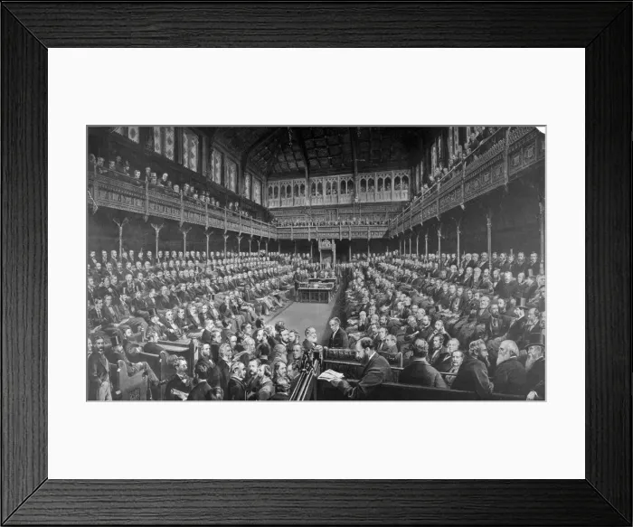 Framed Print : Chamber of the House of Commons, 1875. Artist Framed Print : Chamber of the House of Commons, 1875. Artist