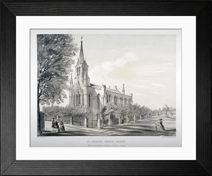 Framed Print : St Philips Church, Dalston, Hackney, London, c1850. Artist: CJ Greenwood Framed Print : St Philips Church, Dalston, Hackney, London, c1850. Artist: CJ Greenwood