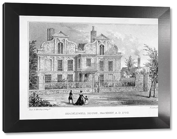 View of Shacklewell Manor House, Hackney, London, c1830. Artist: Dean and Munday