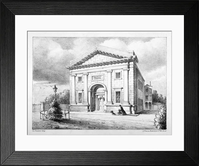 Framed Print : Trinity Chapel, St Thomas Square, Hackney, London, c1850. Artist: John Francis Framed Print : Trinity Chapel, St Thomas Square, Hackney, London, c1850. Artist: John Francis