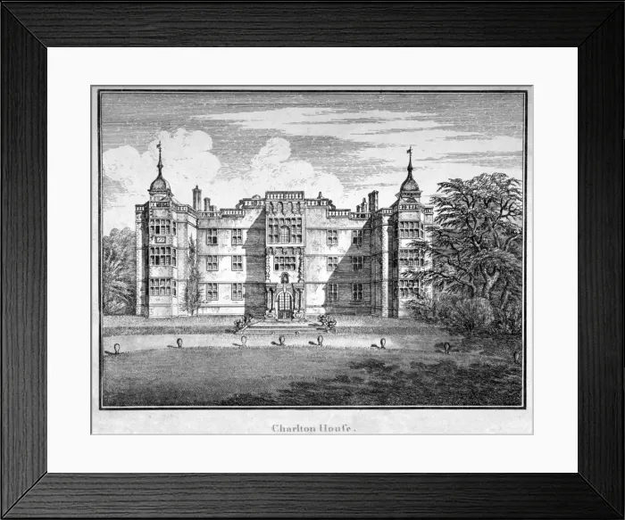 Framed Print : View of Charlton House, Charlton, Greenwich, London, 1796 Framed Print : View of Charlton House, Charlton, Greenwich, London, 1796