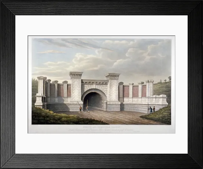 Framed Print : Primrose Hill Tunnel of the London and Birmingham Railway, 1837. Artist: C Rosenberg Framed Print : Primrose Hill Tunnel of the London and Birmingham Railway, 1837. Artist: C Rosenberg