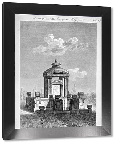 Monument in the churchyard of St Giles in the Fields, Holborn, London, 1817. Artist