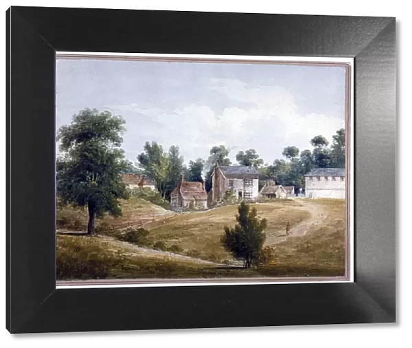 View of Kilbourn Wells spa, Belsize Road, Hampstead, London, c1850