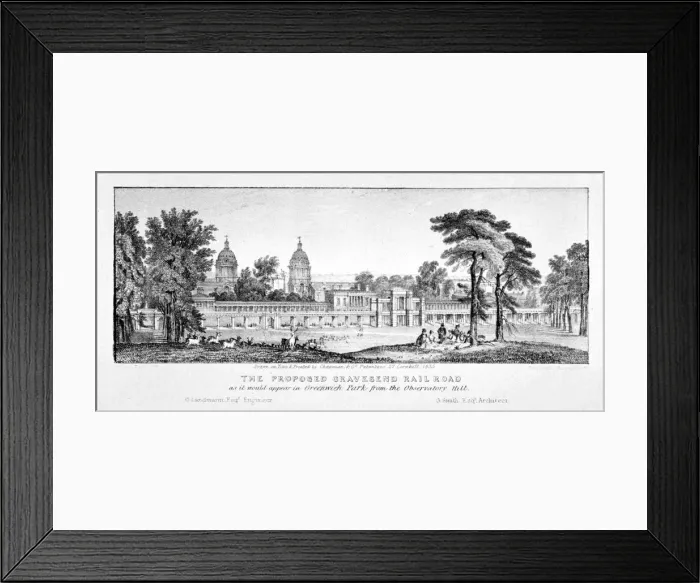Framed Print : Greenwich Park, Greenwich, London, 1835. Artist: Chapman & Co Framed Print : Greenwich Park, Greenwich, London, 1835. Artist: Chapman & Co