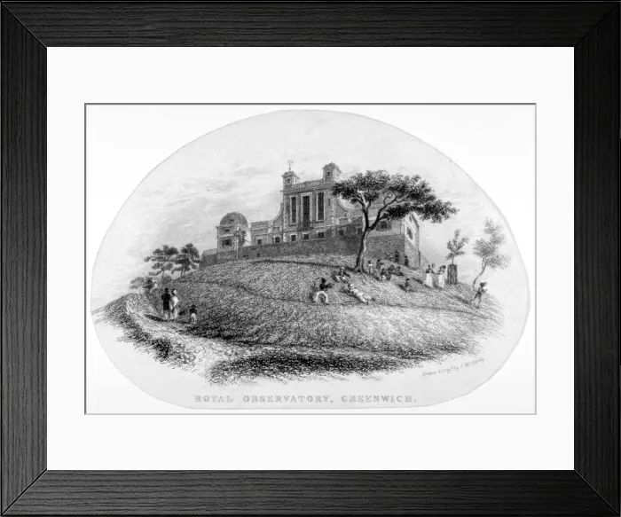 Framed Print : Royal Observatory, Greenwich, London, c1830. Artist: J McGahey Framed Print : Royal Observatory, Greenwich, London, c1830. Artist: J McGahey