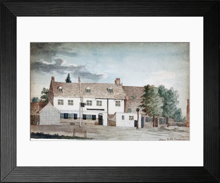 Framed Print : The Three Colts Inn, Hackney, London, c1795. Artist: Henry Vaughan Framed Print : The Three Colts Inn, Hackney, London, c1795. Artist: Henry Vaughan