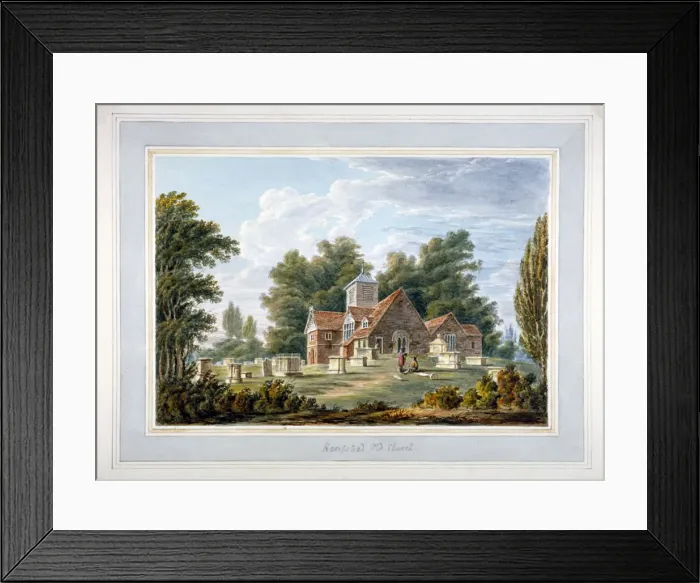 Framed Print : Chapel of the Blessed Virgin Mary, Hampstead, London, c1740 Framed Print : Chapel of the Blessed Virgin Mary, Hampstead, London, c1740