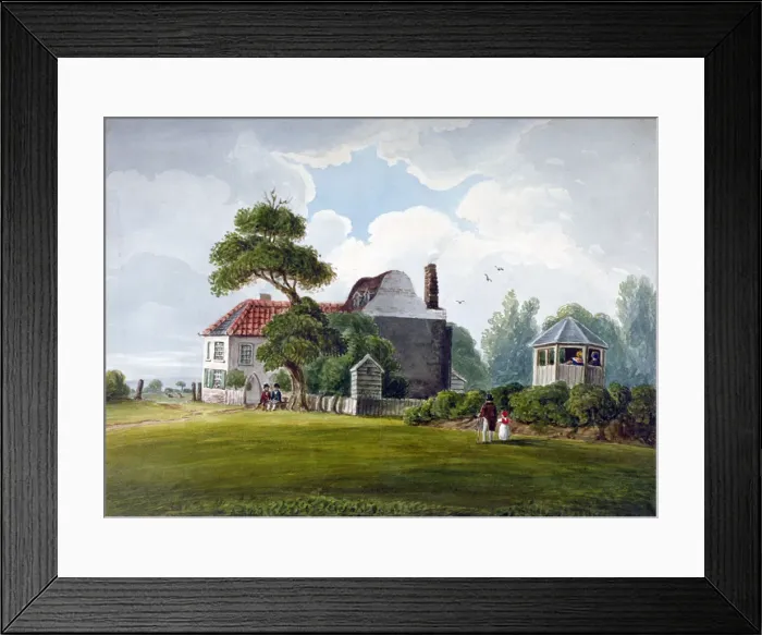 Framed Print : View of Copenhagen House and gardens, Copenhagen Fields, Islington, London, 1815 Framed Print : View of Copenhagen House and gardens, Copenhagen Fields, Islington, London, 1815