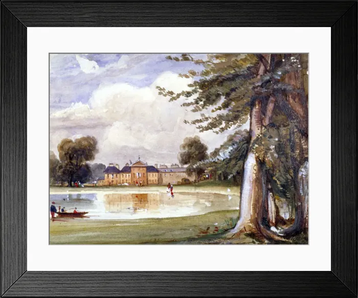 Framed Print : View of Kensington Palace, Kensington, London, c1840. Artist: Edmund Marks Framed Print : View of Kensington Palace, Kensington, London, c1840. Artist: Edmund Marks