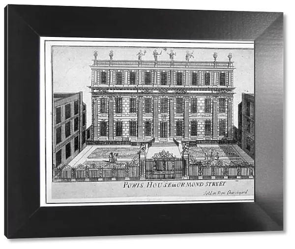 View of Powis House, Great Ormond Street, Bloomsbury, London, c1720