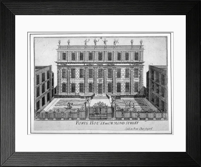 Framed Print : View of Powis House, Great Ormond Street, Bloomsbury, London, c1720 Framed Print : View of Powis House, Great Ormond Street, Bloomsbury, London, c1720