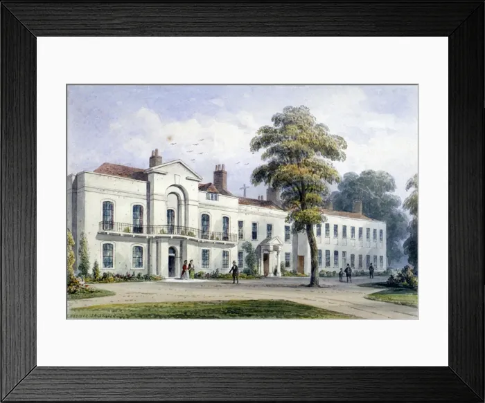 Framed Print : View of Brompton Lodge, Kensington, London, 1857. Artist: Thomas Hosmer Shepherd Framed Print : View of Brompton Lodge, Kensington, London, 1857. Artist: Thomas Hosmer Shepherd