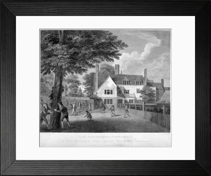 Framed Print : The Camberwell Free Grammar School, Camberwell, London, 1795. Artist Framed Print : The Camberwell Free Grammar School, Camberwell, London, 1795. Artist