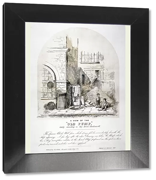 View of Clerks Well pump in Ray Street, Finsbury, London, c1825. Artist