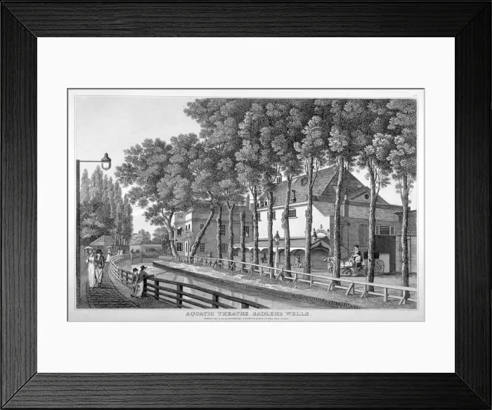 Framed Print : Sadlers Wells Theatre, Finsbury, London, 1813 Framed Print : Sadlers Wells Theatre, Finsbury, London, 1813