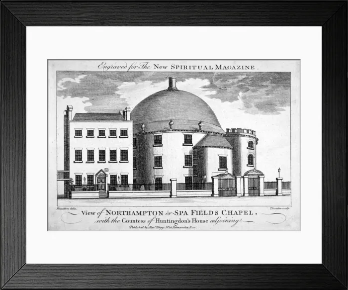 Framed Print : Spa Fields Chapel, Finsbury, London, c1780. Artist: Thomas Thornton Framed Print : Spa Fields Chapel, Finsbury, London, c1780. Artist: Thomas Thornton