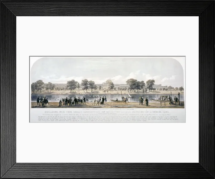 Framed Print : Great Exhibition, Hyde Park, London, 1851. Artist: Day & Son Framed Print : Great Exhibition, Hyde Park, London, 1851. Artist: Day & Son
