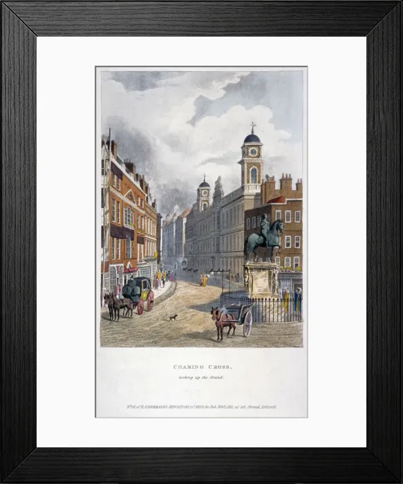Framed Print : Charing Cross, Westminster, London, 1811 Framed Print : Charing Cross, Westminster, London, 1811