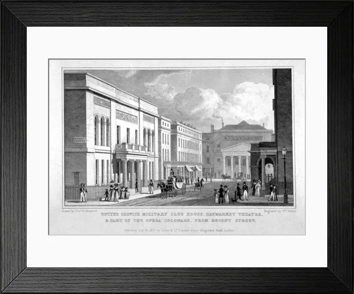 Framed Print : Charles Street, Westminster, London, 1827. Artist: W Wallis Framed Print : Charles Street, Westminster, London, 1827. Artist: W Wallis