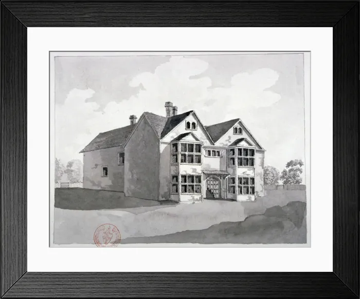 Framed Print : View of the Manor House at Little Ilford, Newham, London, c1786 Framed Print : View of the Manor House at Little Ilford, Newham, London, c1786