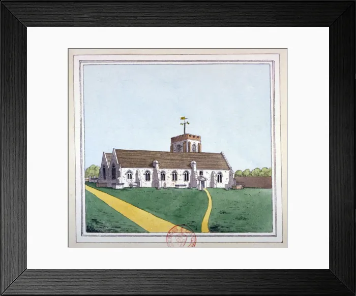 Framed Print : Church of St Edward the Confessor, Romford, Essex, c1800 Framed Print : Church of St Edward the Confessor, Romford, Essex, c1800