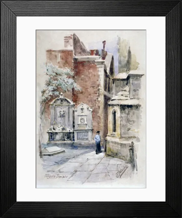 Framed Print : Middle Temple, London, 1912. Artist: Robert Jobling Framed Print : Middle Temple, London, 1912. Artist: Robert Jobling
