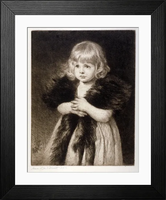 Framed Print : Miss Mildred Carter - Grandmothers Boa, c1864-1930 Framed Print : Miss Mildred Carter - Grandmothers Boa, c1864-1930
