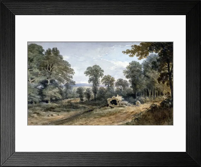 Framed Print : View of Bayswater Hill, London, 1803. Artist: William Crotch Framed Print : View of Bayswater Hill, London, 1803. Artist: William Crotch