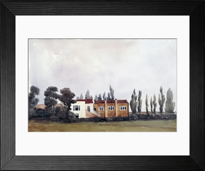Framed Print : East view of Chalk Farm Tavern, St Pancras, London, 1836. Artist: Edmund Marks Framed Print : East view of Chalk Farm Tavern, St Pancras, London, 1836. Artist: Edmund Marks