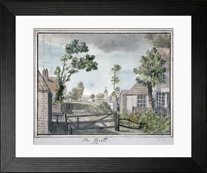 Framed Print : View of Brill House, St Pancras, London, 1784. Artist Framed Print : View of Brill House, St Pancras, London, 1784. Artist