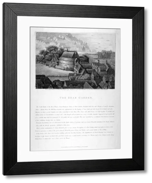 Framed Print : The Bear Garden, Southwark, London, 1810. Artist Framed Print : The Bear Garden, Southwark, London, 1810. Artist
