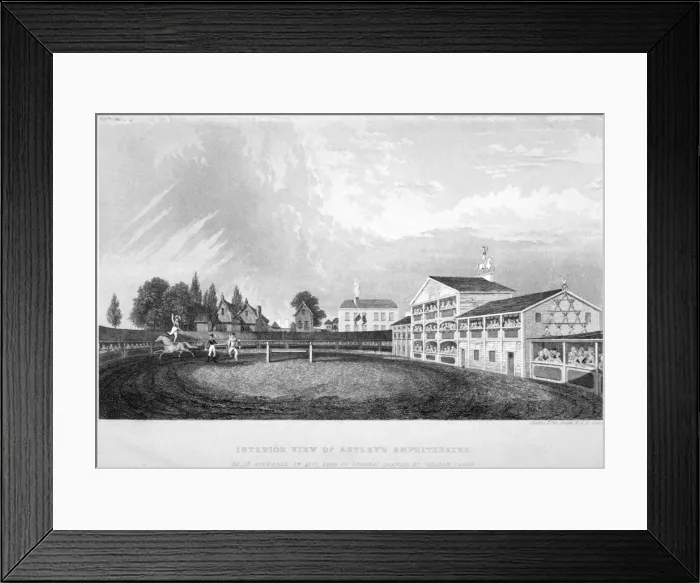 Framed Print : Astleys Amphitheatre, Westminster Bridge Road, Lambeth, London, c1825. Artist Framed Print : Astleys Amphitheatre, Westminster Bridge Road, Lambeth, London, c1825. Artist