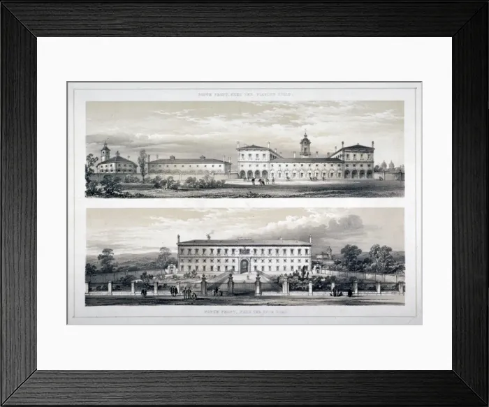 Framed Print : The Royal Naval School, Lewisham High Road, New Cross, Lewisham, London, c1870. Artist