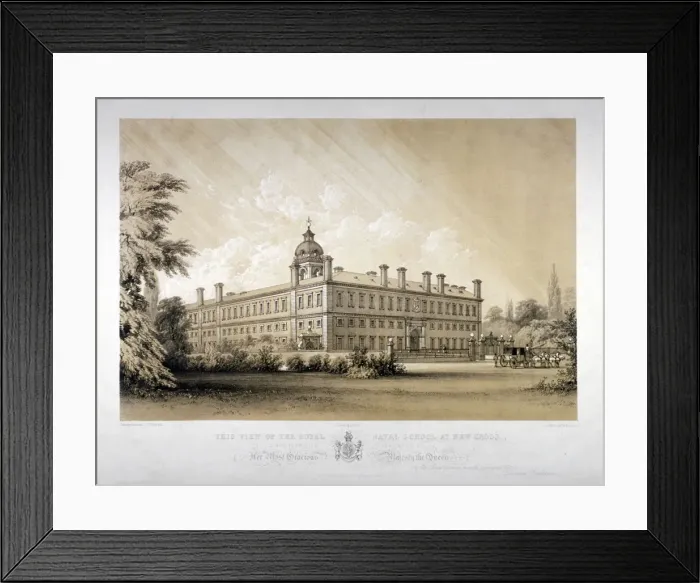 Framed Print : The Royal Naval School at New Cross, Lewisham, London, c1870 Framed Print : The Royal Naval School at New Cross, Lewisham, London, c1870