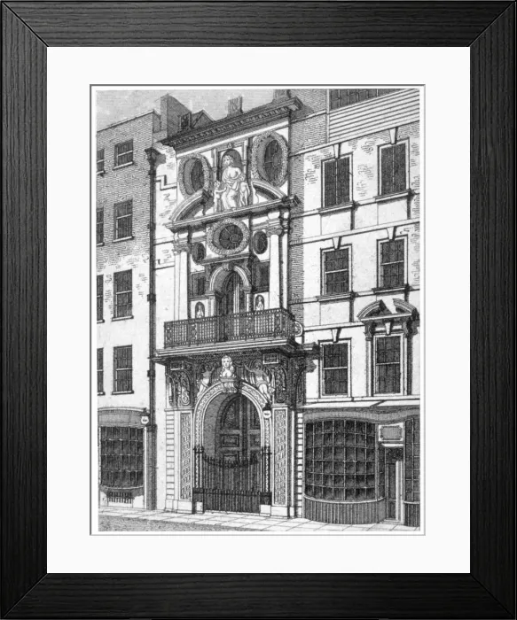 Framed Print : Mercers Hall, City of London, c1800. Artist: William Angus Framed Print : Mercers Hall, City of London, c1800. Artist: William Angus