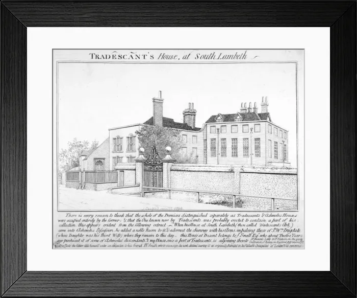 Framed Print : Tradescants House, South Lambeth, London, 1798. Artist: J Caulfield Framed Print : Tradescants House, South Lambeth, London, 1798. Artist: J Caulfield