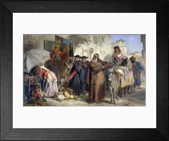 Framed Print : The Letter Writer, 1869. Artist: Keeley Halswelle Framed Print : The Letter Writer, 1869. Artist: Keeley Halswelle