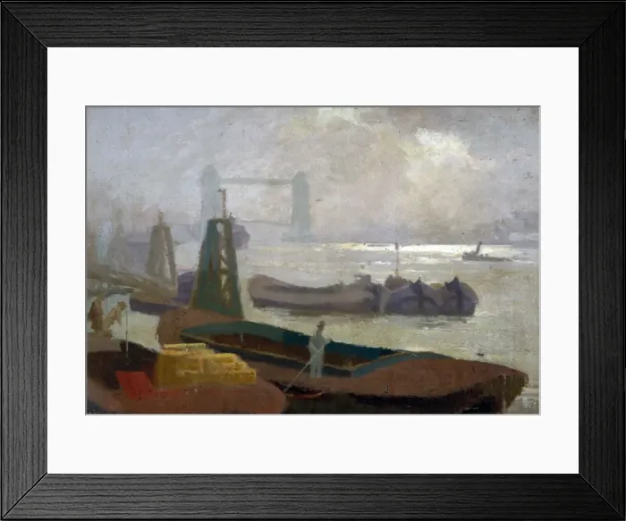 Framed Print : Near Brewers Quay, c1930. Artist: Samuel Harry Hancock Framed Print : Near Brewers Quay, c1930. Artist: Samuel Harry Hancock