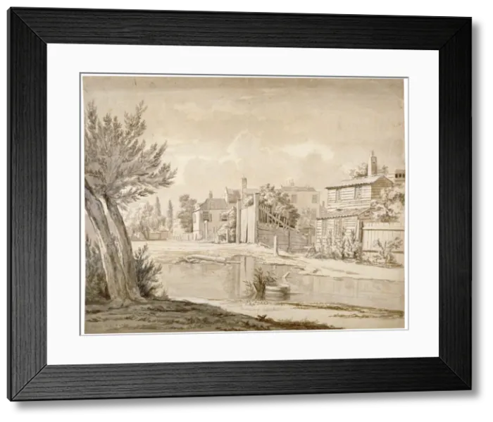 Framed Print : Cupers Bridge, Lambeth, London, 1807. Artist: Henry de Cort Framed Print : Cupers Bridge, Lambeth, London, 1807. Artist: Henry de Cort