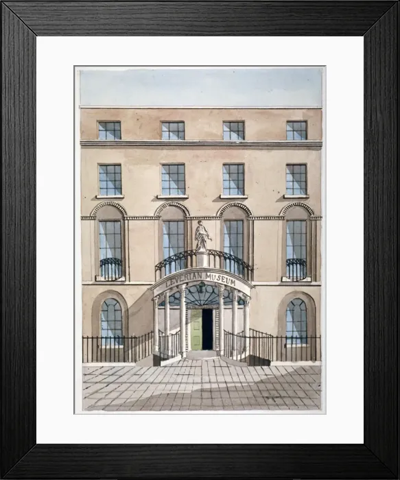 Framed Print : Front view of the Leverian Museum, Albion Place, Southwark, London, c1806