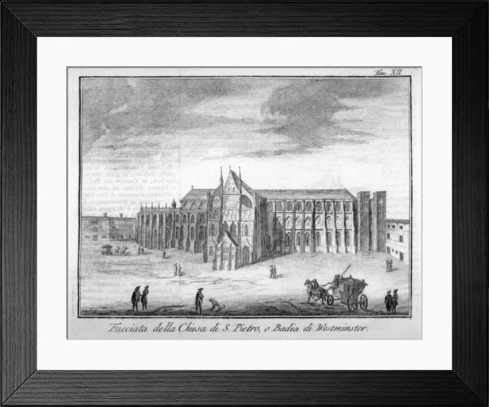 Framed Print : Westminster Abbey, London, 1742 Framed Print : Westminster Abbey, London, 1742