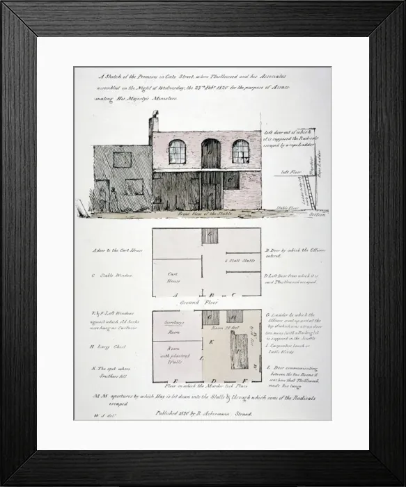 Framed Print : Cato Street conspiracy, 1820 Framed Print : Cato Street conspiracy, 1820