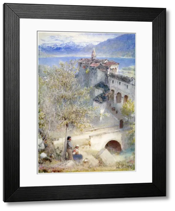 Framed Print : Locarno, Lake Maggiore, 1905. Artist: Albert Goodwin
